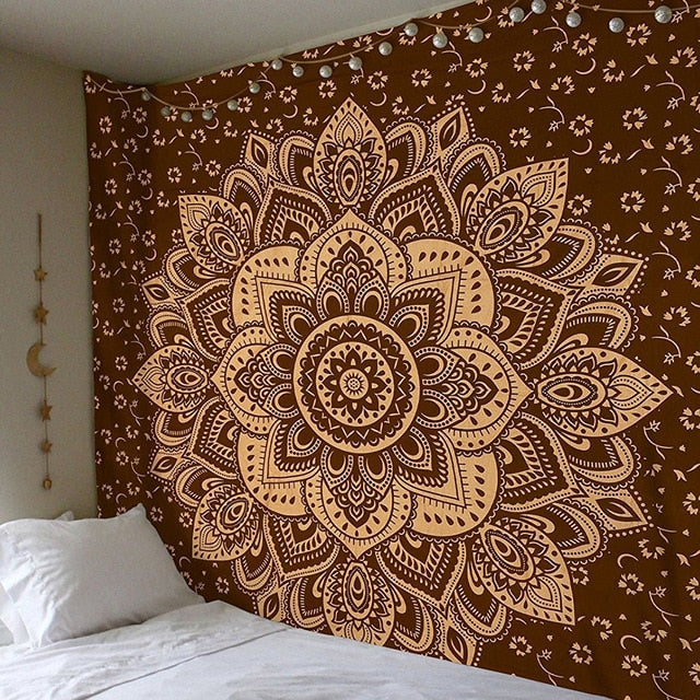Large 200x150cm Mandala Indian Tapestry Wall Hanging Bohemian Beach
