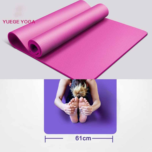 183*61*1.5cm Yoga Mats With Body Line Thick Hot Yoga Pilates Mats