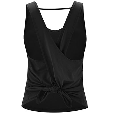 Fitness Clothing Yoga Shirts Women Backless Gym Tops Athletic Sports