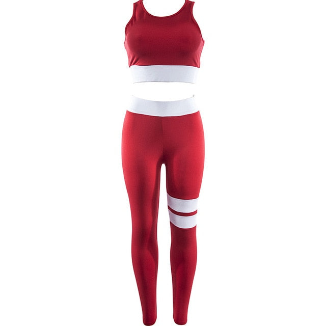 Women Set Sport Suit Clothes Sports Bra+Yoga Pants Wear